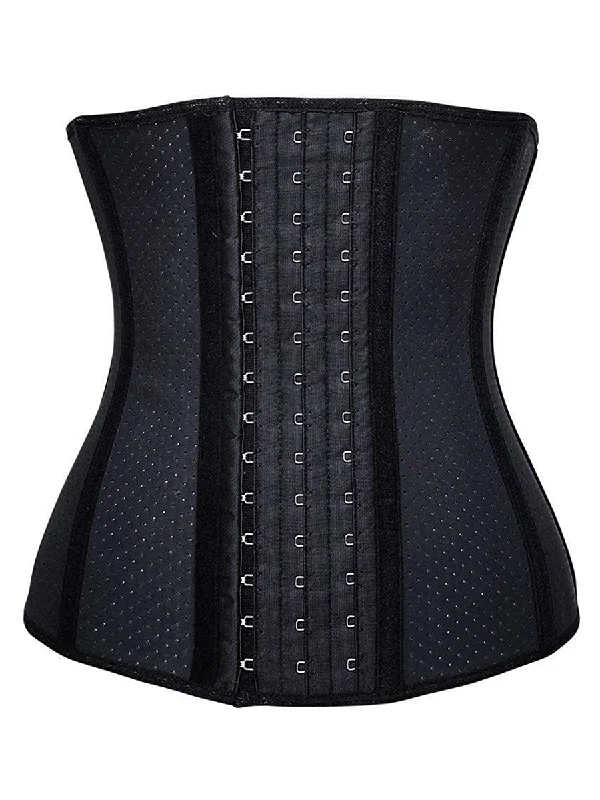 minimalist seamless brasYIANNA Women Breathable Latex Waist Trainer 9 Steel Bones 3 Row Hooks