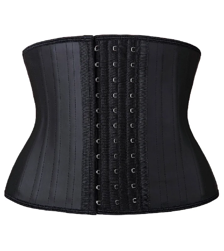 lace-trimmed sleep tank topsYIANNA Women Latex Short Torso Waist Trainer 25 Steel Bones 3 Row Hooks