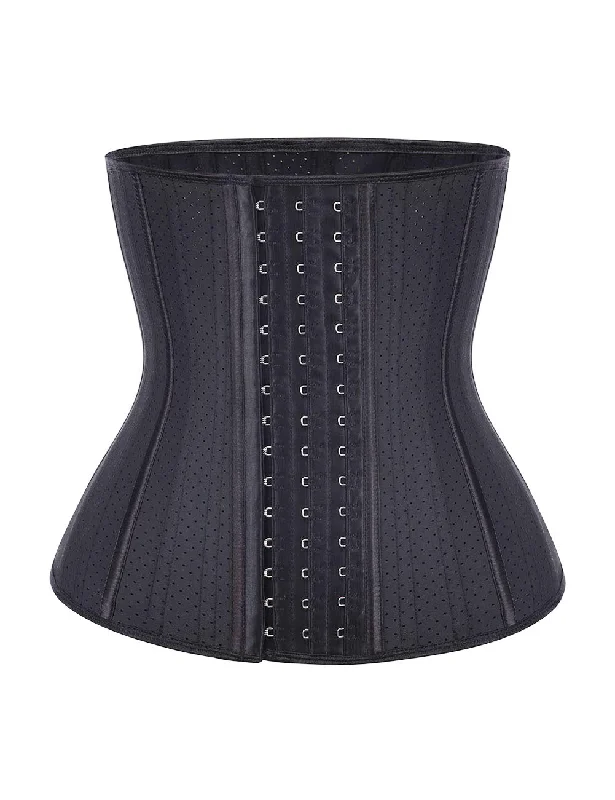 stretch lace thongsShimmer Black Latex Plus Size 25 Steel Boned Waist Trainer Hooks Superfit