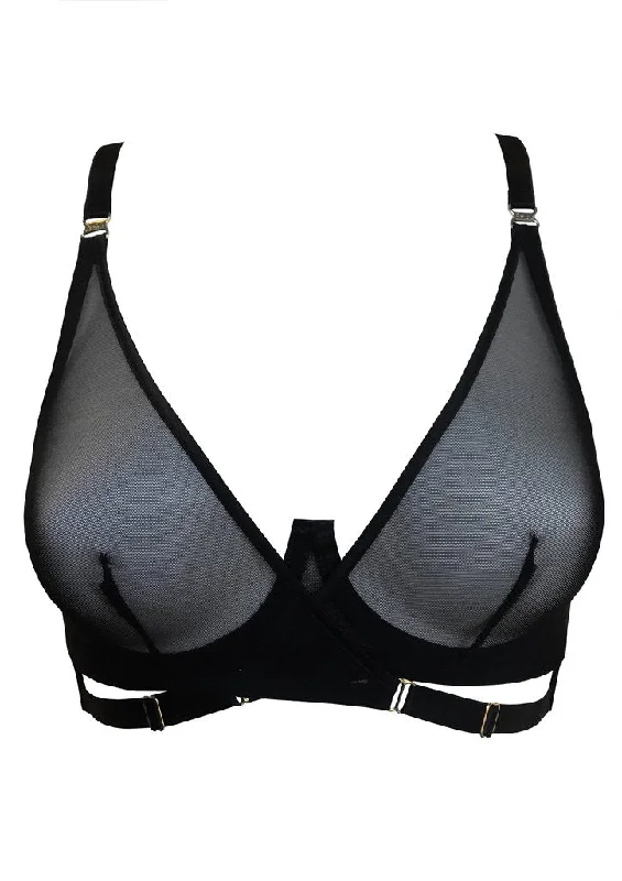 seamless high-cut pantiesBordelle Merida Wrap Wire Bra | BLACK