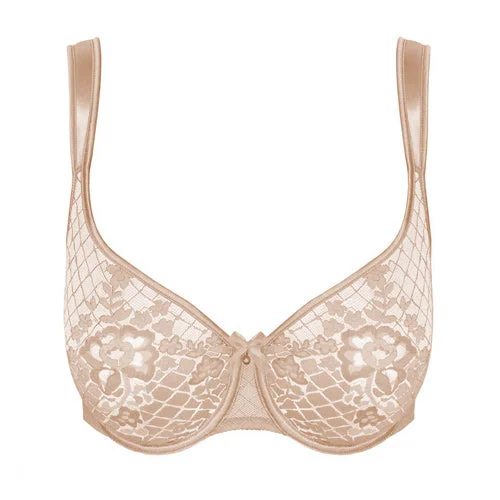 stretch lace bodystockingsEmpreinte Melody Seamless Full Cup | CARAMEL