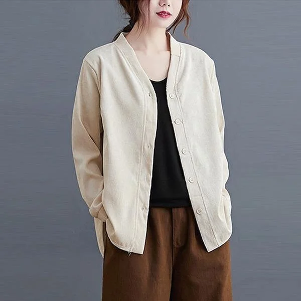 Women's Long CoatsLong Sleeve Casual Jackets New 2020 Autumn Vintage Solid Color Loose Comfortable Female Outerwear Coats