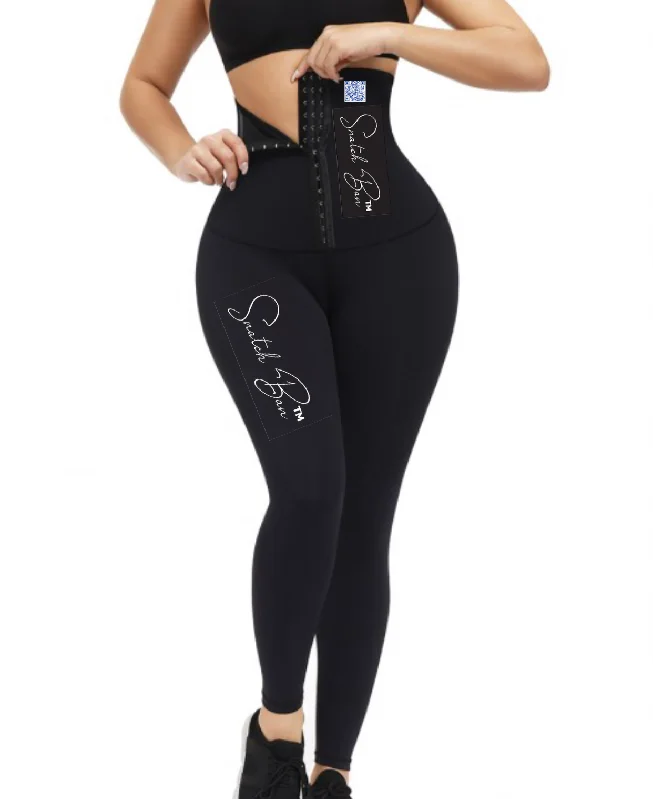 seamless lace boyshortsAmazing HIGH Black Hooks Waist Trainer Shapewear Leggings Figure Slimmer HIGH/94