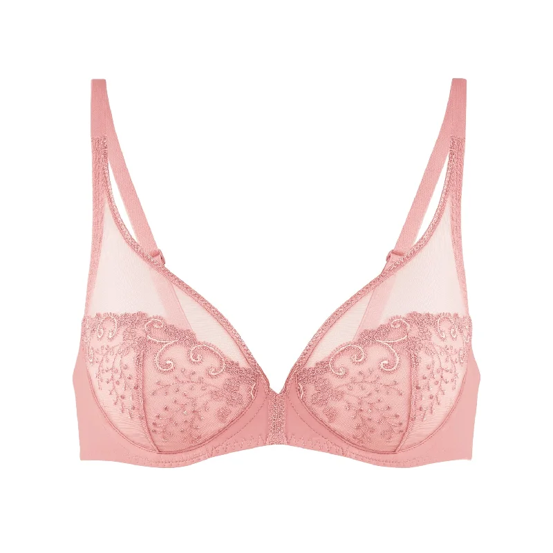 plus-size high-slit pantiesSimone Perele Delice Full Cup Plunge Bra | ROSE