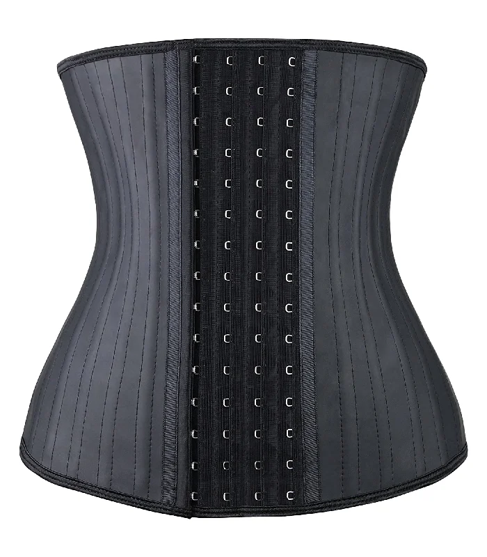 lace-up back lingerie setsYIANNA Women Latex Waist Trainer 25 Steel Bones 4 Row Hooks