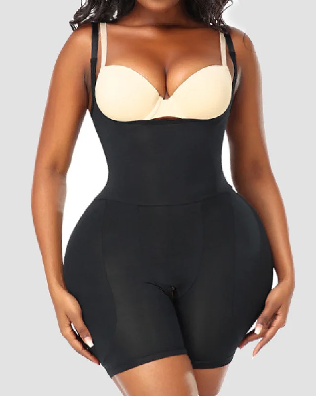 minimalist seamless brasDamen Offene Busen Gepolsterte Hüftverstärker Bodysuit Nahtlose Bauchweg Oberschenkel Shapewear