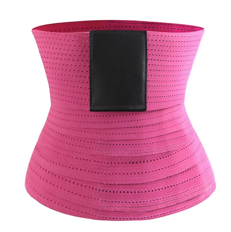 adjustable strap sports brasWaist Trimmer Tummy Wrap Breathable Mesh Waist Trainer Belt- One Size Fit All