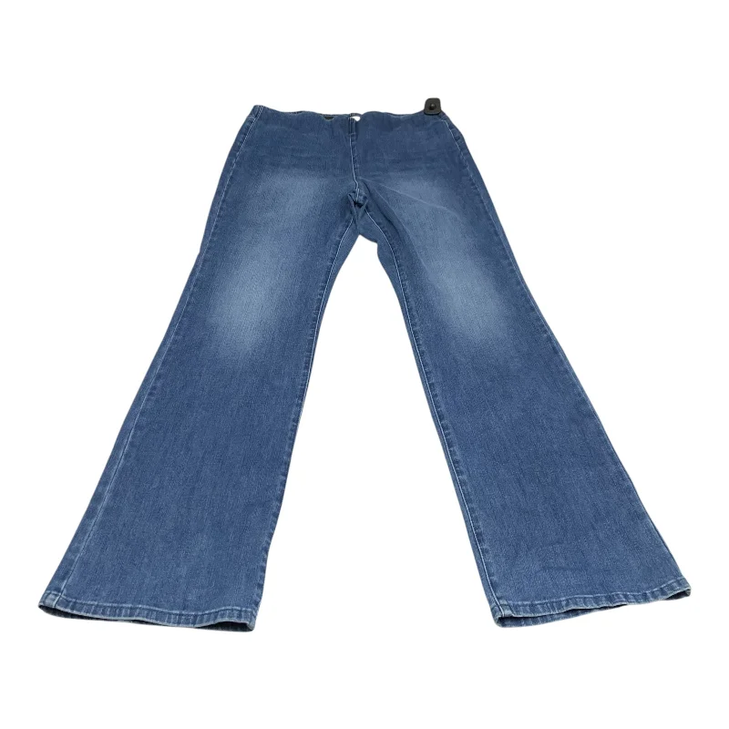 Women's Jodhpurs with Square CollarJeans Straight By Soft Surroundings In Blue Denim, Size: L