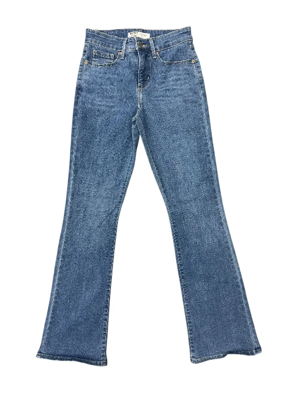 Women's Jodhpurs with V-Shaped HemJeans Flared By Levis Signature In Blue Denim, Size: 2