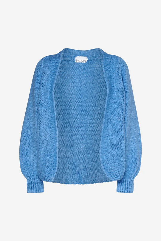 Women's Croatian Wool SweatersNoella Fora Knit Cardigan Blue