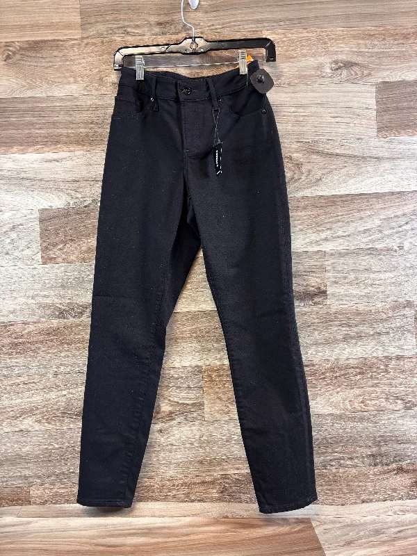 Women's Jodhpurs with Narrow CollarJeans Skinny By Express In Black Denim, Size: 2