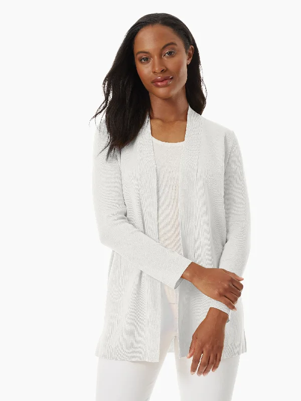 Women's Greek Wool SweatersOpen Front Icon Cardigan