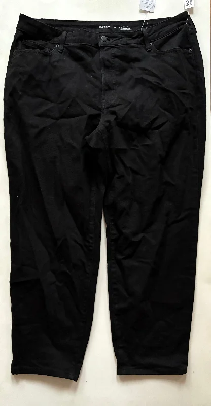 Women's Jodhpurs with High WaistJeans Straight By Old Navy In Black, Size: 20