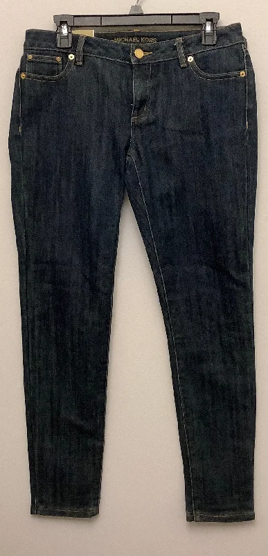 Women's Jodhpurs with Belt LoopsJeans Skinny By Michael Kors In Blue Denim, Size: 4