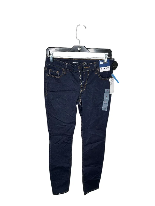 Women's Jodhpurs with Asymmetrical HemJeans Skinny By Old Navy In Blue Denim, Size: 4