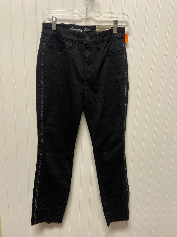 Women's Jodhpurs with Straight HemJeans Straight By Tommy Bahama In Black Denim, Size: 2