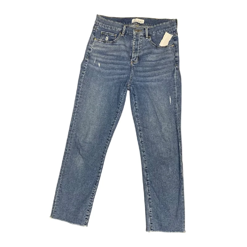 Women's SlacksJeans Straight By Loft In Blue Denim, Size: 4