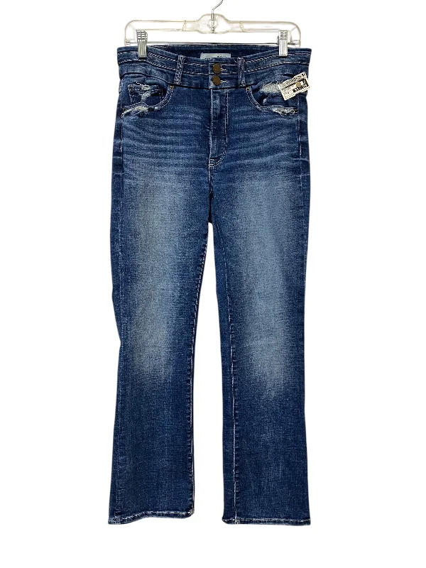 Women's Jodhpurs with Collarless DesignJeans Boot Cut By Bke In Blue Denim, Size: 28