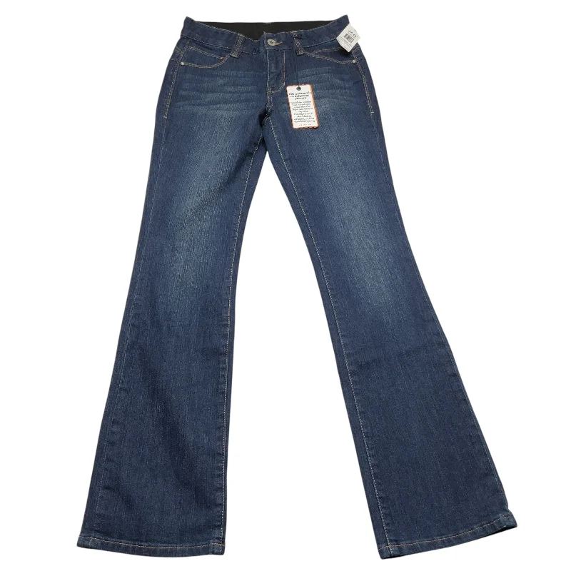 Women's Jodhpurs with Low CollarJeans Boot Cut By Jag In Blue Denim, Size: 6