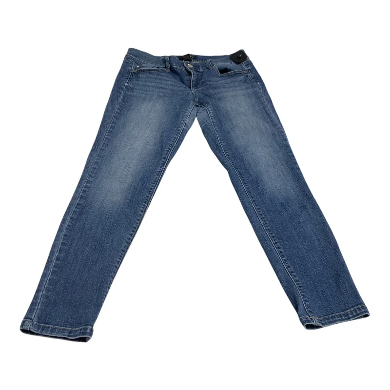 Women's Jodhpurs with Square CollarJeans Skinny By White House Black Market In Blue Denim, Size: 8