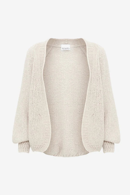 Women's Greek Wool SweatersNoella Fora Knit Cardigan Sand