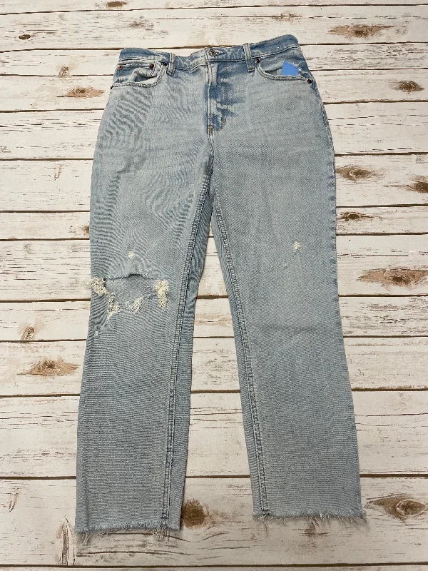 Women's Jodhpurs with Rounded HemJeans Skinny By Abercrombie And Fitch In Blue Denim, Size: 6