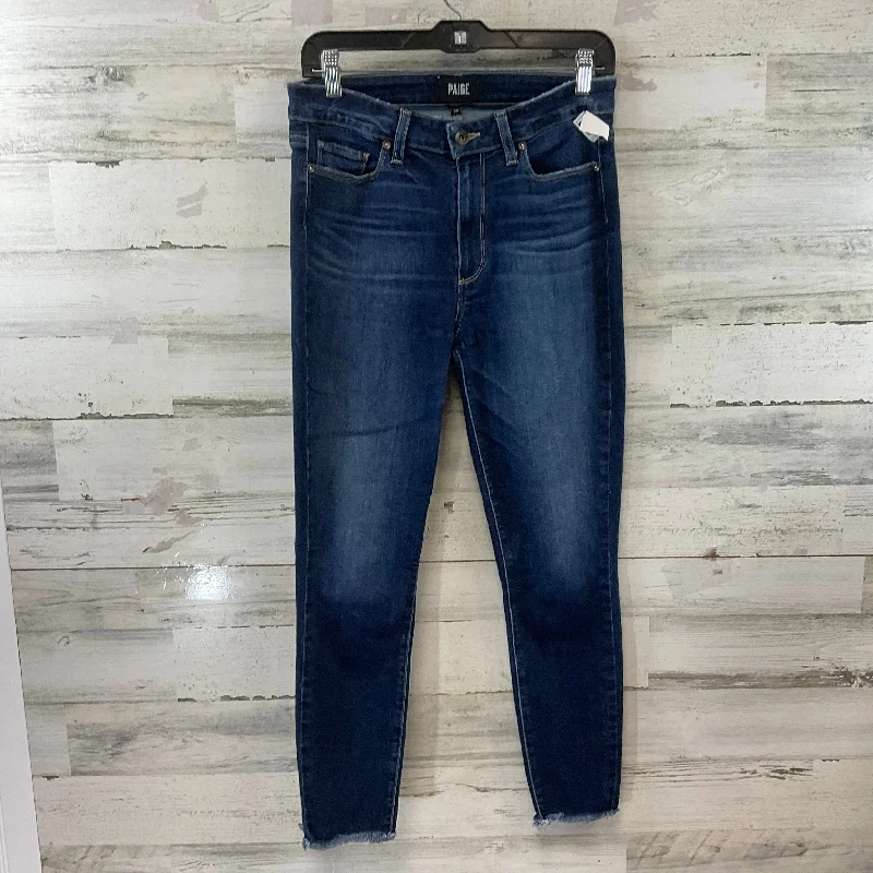 Women's Jodhpurs with Cropped LengthJeans Skinny By Paige In Blue Denim, Size: 10