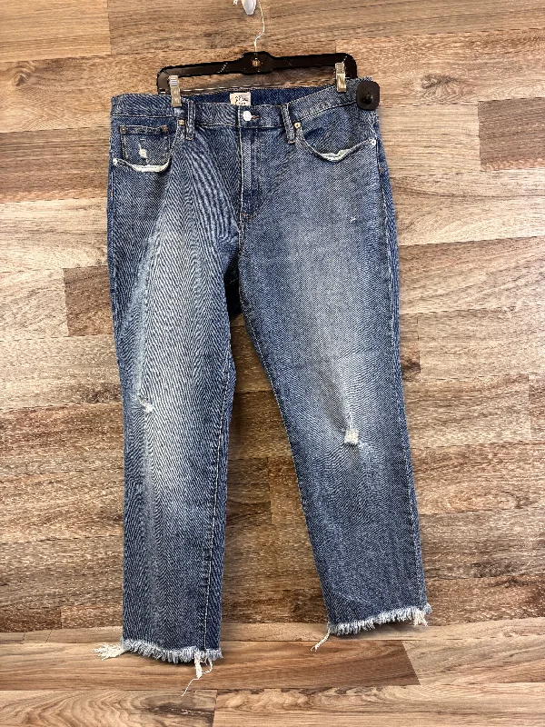 Women's Jodhpurs with Sweetheart CollarJeans Straight By J. Crew In Blue Denim, Size: 10