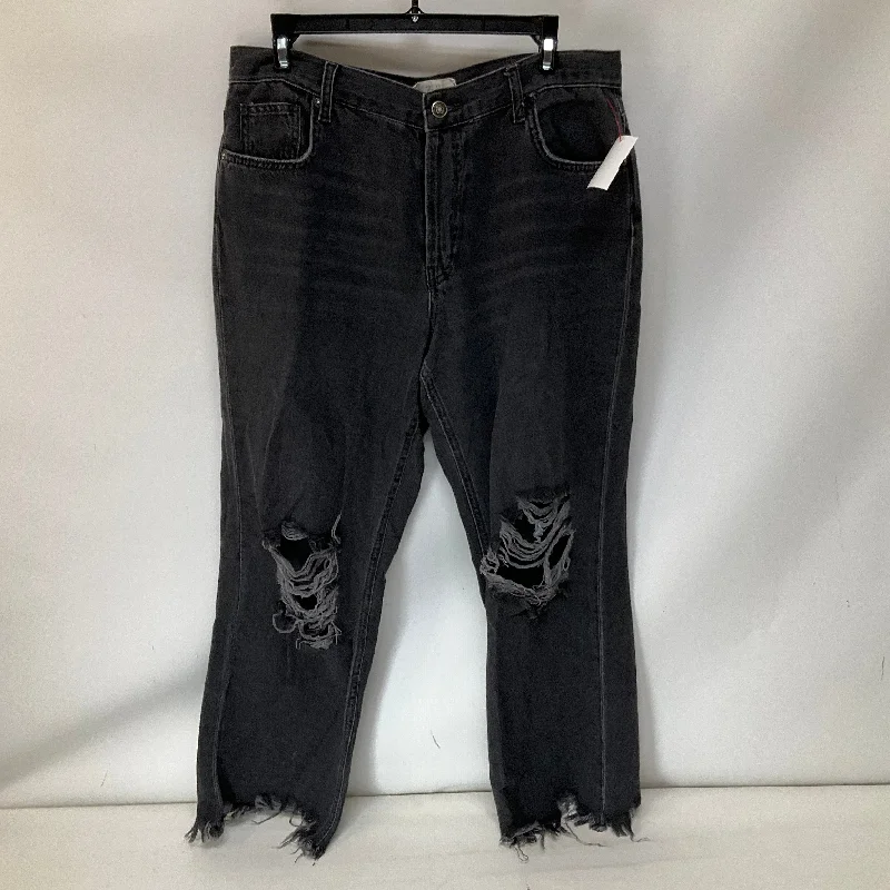 Women's Jodhpurs with Sweetheart NeckJeans Straight By We The Free In Black Denim, Size: 8