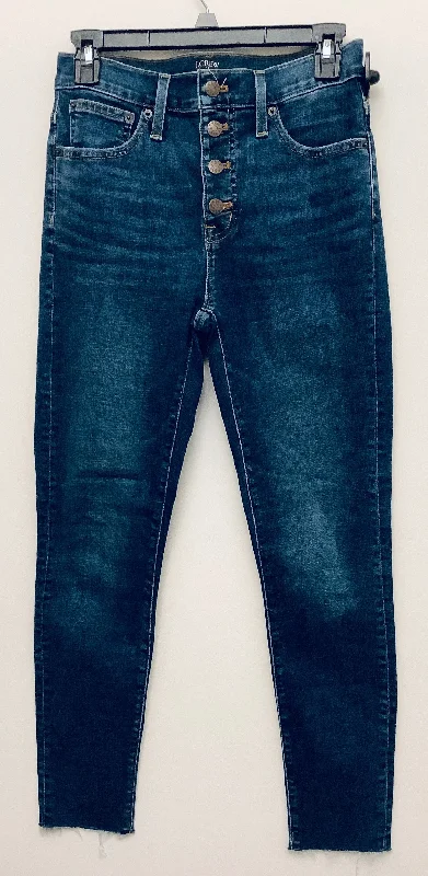 Women's Jodhpurs with ZipperJeans Skinny By J. Crew In Blue Denim, Size: 2