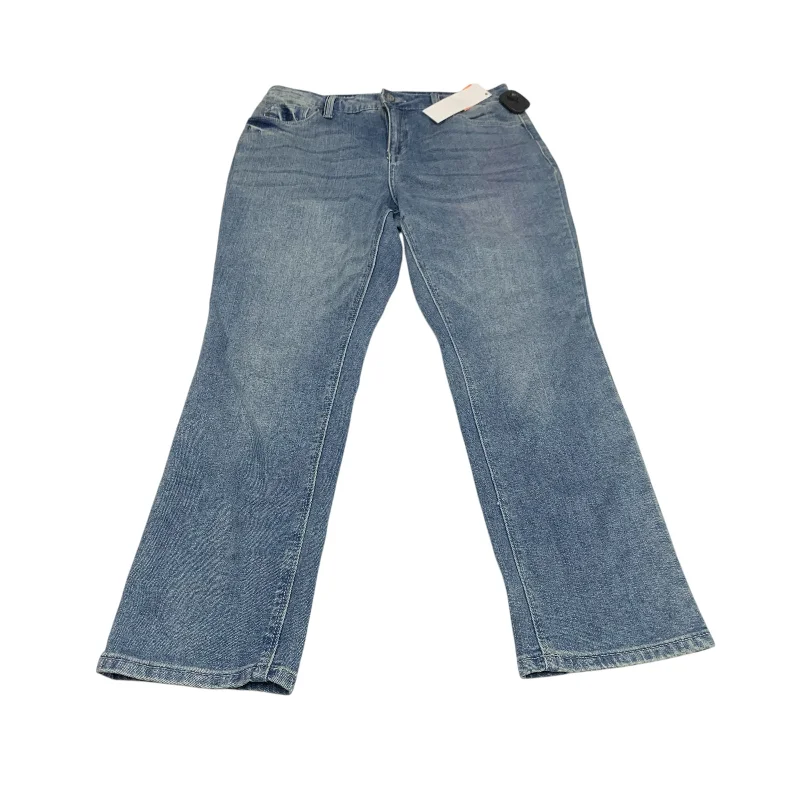 Women's Tapered PantsJeans Straight By Laurie Felt In Blue Denim, Size: 8p