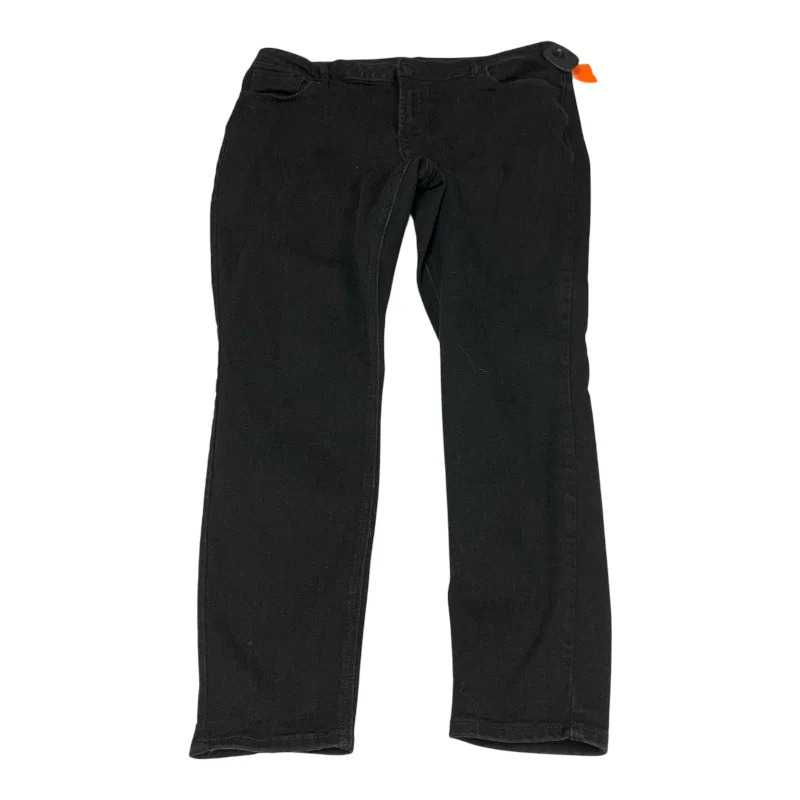 Women's Jodhpurs with Rounded CollarJeans Straight By Old Navy In Black, Size: 14