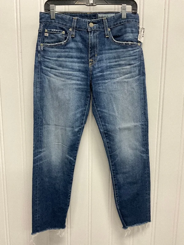 Women's Jodhpurs with Notched CollarJeans Boyfriend By Adriano Goldschmied In Blue Denim, Size: 2