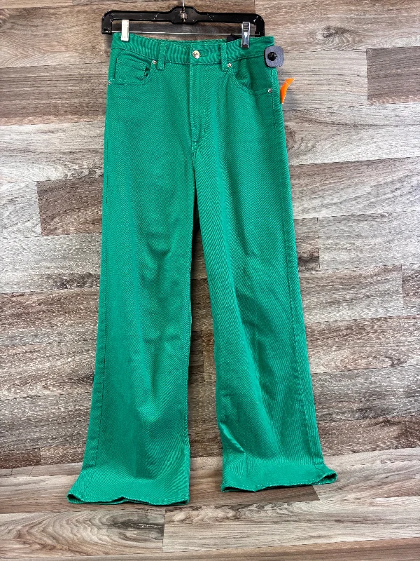 Women's Palazzo PantsJeans Wide Leg By Divided In Green, Size: 6