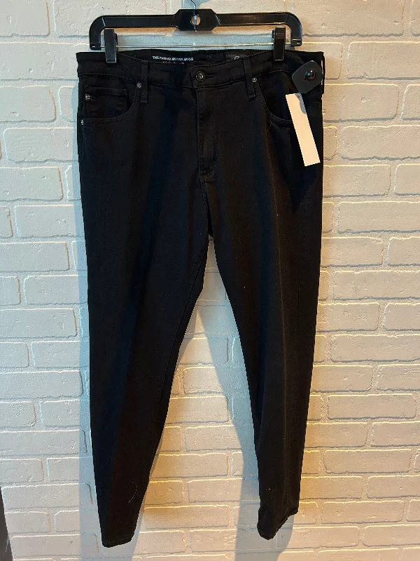 Women's Jodhpurs with Shawl CollarJeans Skinny By Adriano Goldschmied In Black Denim, Size: 12