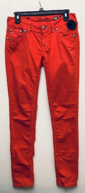 Women's Jodhpurs with Mid WaistJeans Skinny By Miss Me In Red, Size: 4