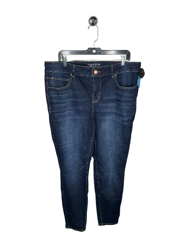 Women's Jodhpurs with Capri LengthJeans Skinny By Maurices In Blue Denim, Size: 18