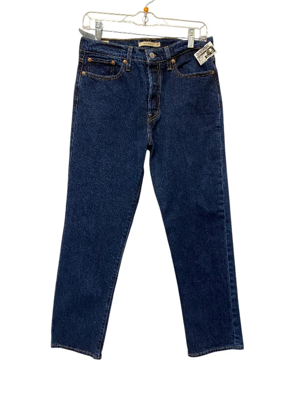 Women's Jodhpurs with Peter Pan CollarJeans Straight By Levis In Blue Denim, Size: 8