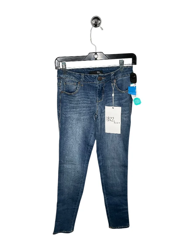 Women's Jodhpurs with Full LengthJeans Skinny By 1822 Denim In Blue Denim, Size: 2