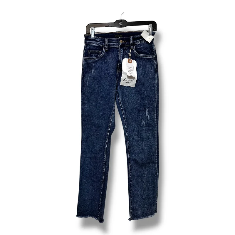 Women's Jodhpurs with Cropped LengthJeans Boot Cut By Coco And Carmen In Blue Denim, Size: S