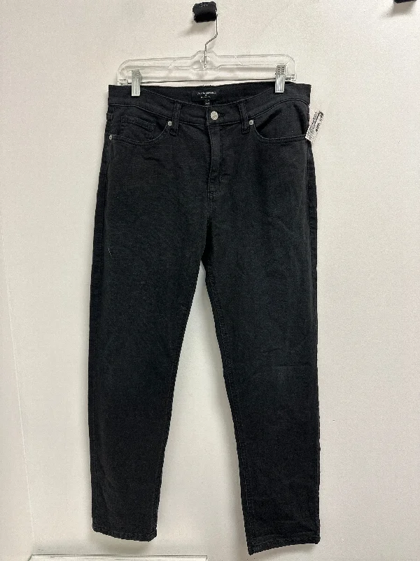 Women's Jodhpurs with Belt LoopsJeans Boyfriend By Banana Republic In Black Denim, Size: 8