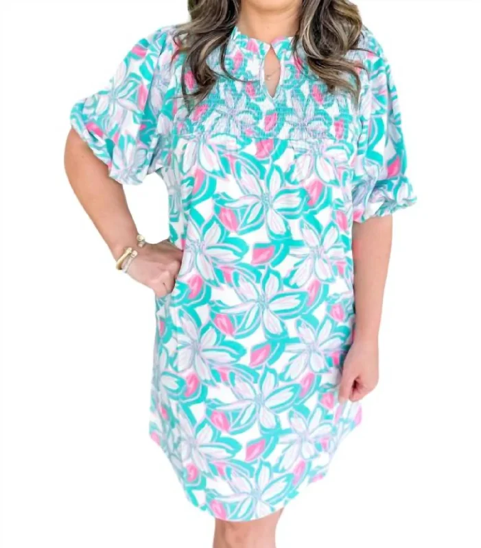 Women's Notched Collar DressesAmelia Dress In Paradise Mint