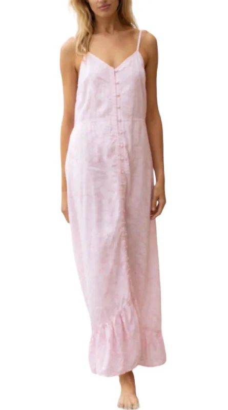 Women's Mandarin-Neck DressesApres Beach Dress In Pink