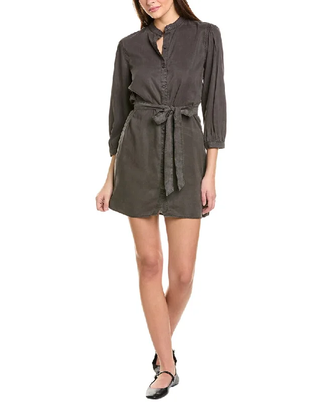 Women's Mandarin-Neck DressesBella Dahl Puff Sleeve Belted Shirtdress