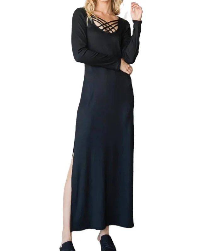 Women's High-Low DressesCagged Up Dress In Black