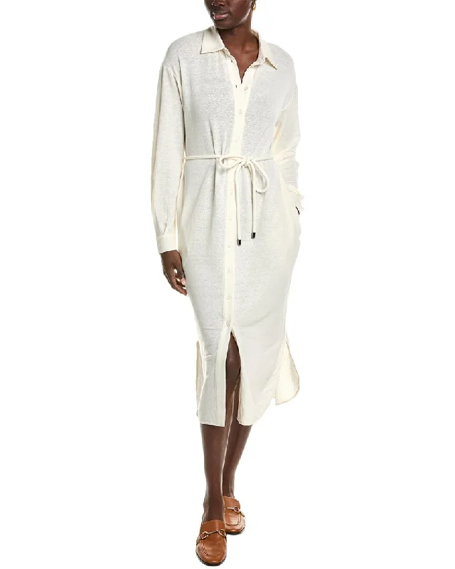 Women's Cold-Shoulder DressesMax Mara Leisure Bormida Linen-Blend Shirtdress