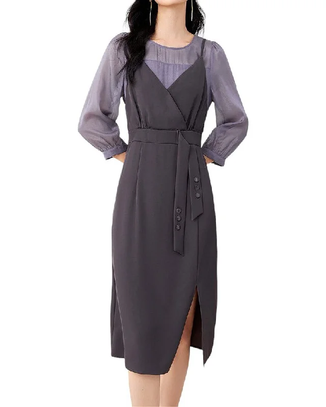 Women's Mandarin Collar DressesOUNIXUE Dress