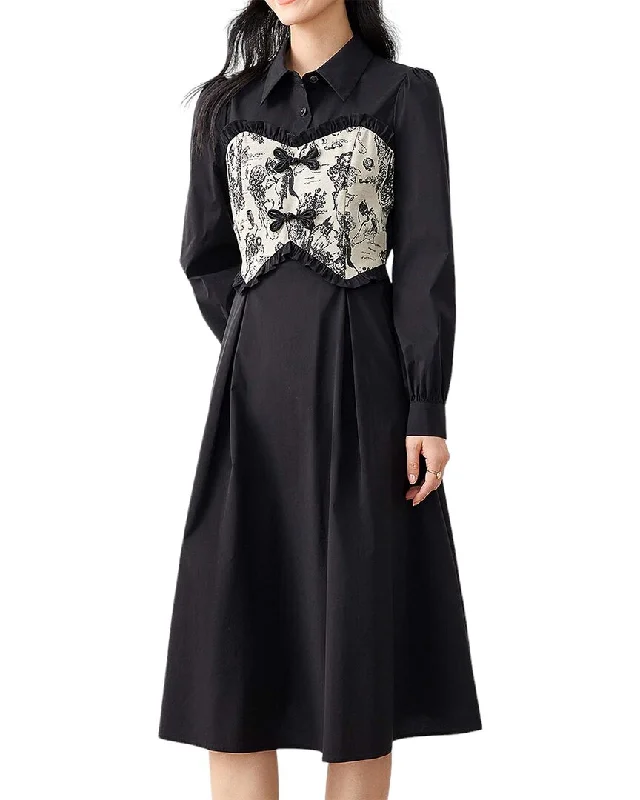 Women's Narrow Collar DressesOUNIXUE Dress