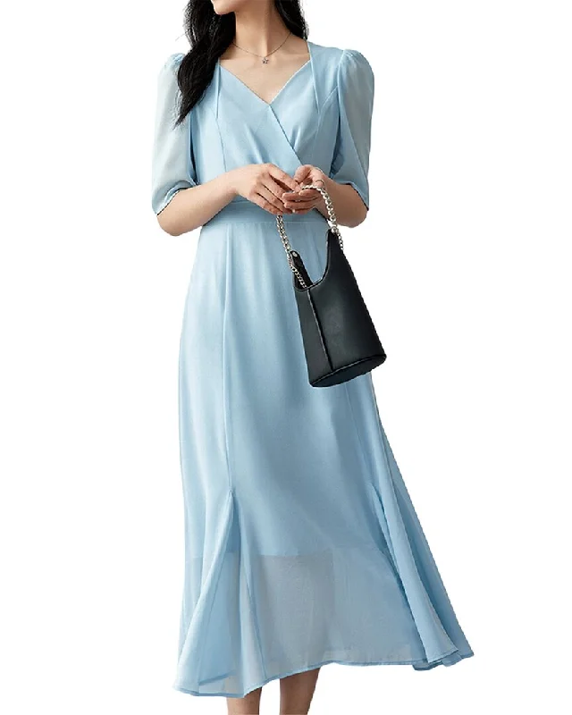 Women's Mandarin-Neck DressesOUNIXUE Dress