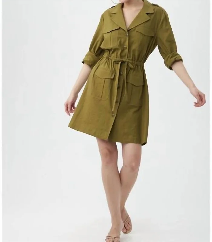 Women's Square Collar DressesTasha Dress In Sorrento Sage